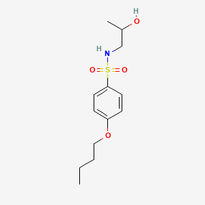 molecular formula C13H21NO4S B4500735 [(4-Butoxyphenyl)sulfonyl](2-hydroxypropyl)amine 