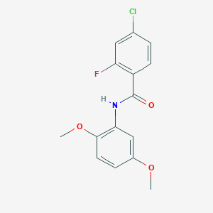 4-chloro-N-(2,5-dimethoxyphenyl)-2-fluorobenzamide