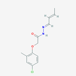 molecular formula C13H15ClN2O2 B450080 N'-(2-butenylidene)-2-(4-chloro-2-methylphenoxy)acetohydrazide 