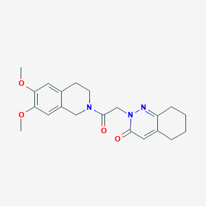 2-[2-(6,7-dimethoxy-3,4-dihydroisoquinolin-2(1H)-yl)-2-oxoethyl]-5,6,7,8-tetrahydrocinnolin-3(2H)-one