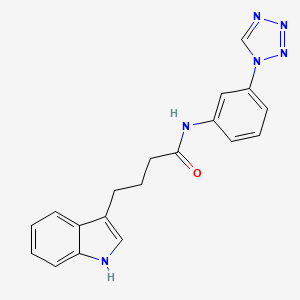 4-(1H-indol-3-yl)-N-[3-(1H-tetrazol-1-yl)phenyl]butanamide