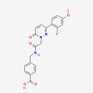 4-[({[3-(2-fluoro-4-methoxyphenyl)-6-oxopyridazin-1(6H)-yl]acetyl}amino)methyl]benzoic acid