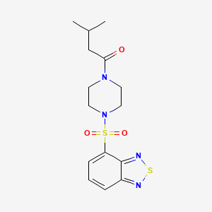 1-[4-(2,1,3-Benzothiadiazol-4-ylsulfonyl)piperazin-1-yl]-3-methylbutan-1-one