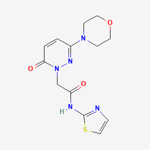 2-[3-(morpholin-4-yl)-6-oxopyridazin-1(6H)-yl]-N-(1,3-thiazol-2-yl)acetamide