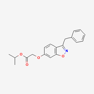 molecular formula C19H19NO4 B4500859 Isopropyl 2-[(3-benzyl-1,2-benzisoxazol-6-yl)oxy]acetate 