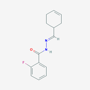 N'-(3-cyclohexen-1-ylmethylene)-2-fluorobenzohydrazide