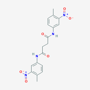 molecular formula C18H18N4O6 B450088 N,N'-bis(4-methyl-3-nitrophenyl)butanediamide 