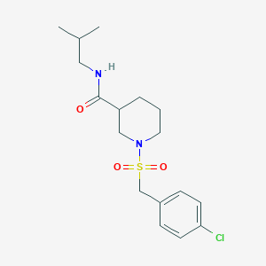 1-[(4-chlorobenzyl)sulfonyl]-N-isobutyl-3-piperidinecarboxamide