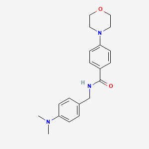 molecular formula C20H25N3O2 B4500895 N-[4-(dimethylamino)benzyl]-4-(4-morpholinyl)benzamide 