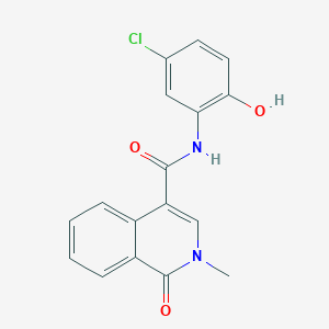 molecular formula C17H13ClN2O3 B4500947 N-(5-chloro-2-hydroxyphenyl)-2-methyl-1-oxo-1,2-dihydroisoquinoline-4-carboxamide 