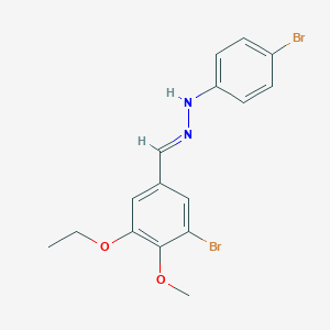 3-Bromo-5-ethoxy-4-methoxybenzaldehyde (4-bromophenyl)hydrazone