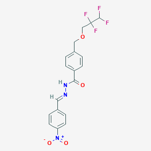 N'-{4-nitrobenzylidene}-4-[(2,2,3,3-tetrafluoropropoxy)methyl]benzohydrazide