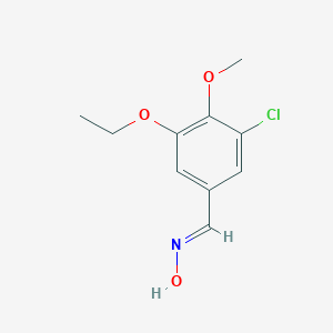 molecular formula C10H12ClNO3 B450104 3-Chloro-5-ethoxy-4-methoxybenzaldehyde oxime 