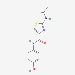 N-(4-hydroxyphenyl)-2-(isopropylamino)-1,3-thiazole-4-carboxamide