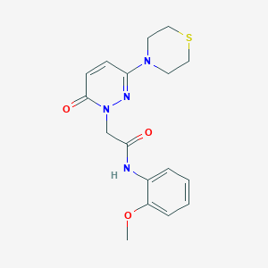 N-(2-methoxyphenyl)-2-[6-oxo-3-(thiomorpholin-4-yl)pyridazin-1(6H)-yl]acetamide