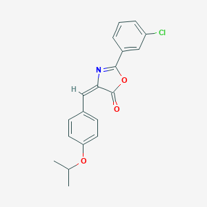 molecular formula C19H16ClNO3 B450106 2-(3-chlorophenyl)-4-(4-isopropoxybenzylidene)-1,3-oxazol-5(4H)-one 