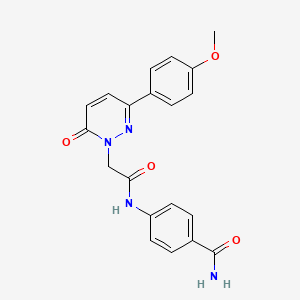 4-({[3-(4-methoxyphenyl)-6-oxopyridazin-1(6H)-yl]acetyl}amino)benzamide