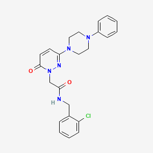 N-(2-chlorobenzyl)-2-(6-oxo-3-(4-phenylpiperazin-1-yl)pyridazin-1(6H)-yl)acetamide