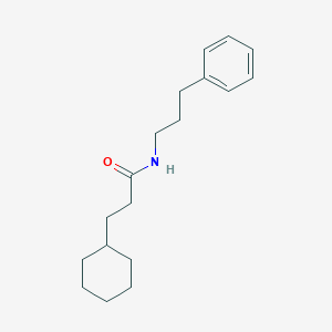 3-cyclohexyl-N-(3-phenylpropyl)propanamide