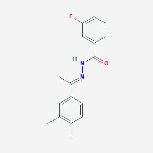 N'-[1-(3,4-dimethylphenyl)ethylidene]-3-fluorobenzohydrazide