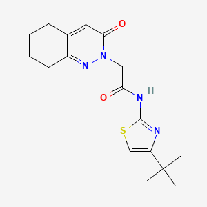 N-(4-TERT-BUTYL-1,3-THIAZOL-2-YL)-2-(3-OXO-2,3,5,6,7,8-HEXAHYDROCINNOLIN-2-YL)ACETAMIDE