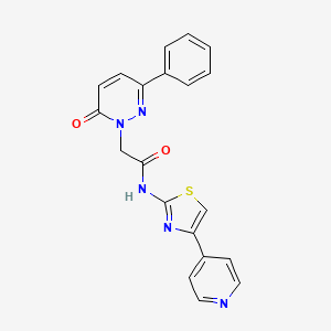 2-(6-oxo-3-phenylpyridazin-1(6H)-yl)-N-[(2Z)-4-(pyridin-4-yl)-1,3-thiazol-2(3H)-ylidene]acetamide