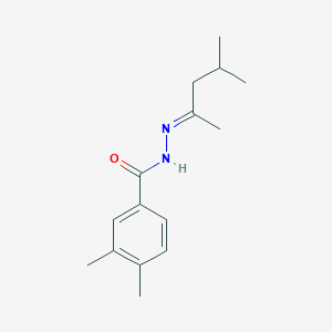 molecular formula C15H22N2O B450112 N'-(1,3-dimethylbutylidene)-3,4-dimethylbenzohydrazide 