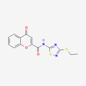 N-[3-(ethylthio)-1,2,4-thiadiazol-5-yl]-4-oxo-4H-chromene-2-carboxamide