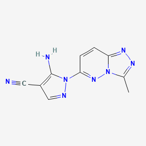 5-AMINO-1-(3-METHYL[1,2,4]TRIAZOLO[4,3-B]PYRIDAZIN-6-YL)-1H-PYRAZOL-4-YL CYANIDE