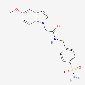 N-[4-(aminosulfonyl)benzyl]-2-(5-methoxy-1H-indol-1-yl)acetamide