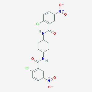 2-chloro-N-[4-({2-chloro-5-nitrobenzoyl}amino)cyclohexyl]-5-nitrobenzamide