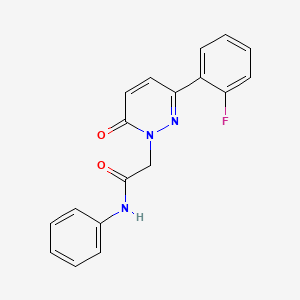 2-(3-(2-fluorophenyl)-6-oxopyridazin-1(6H)-yl)-N-phenylacetamide