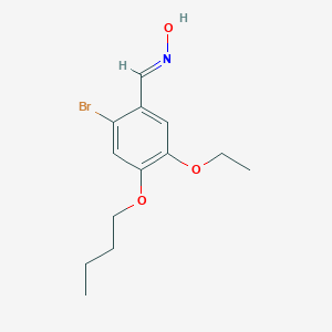 molecular formula C13H18BrNO3 B450116 2-Bromo-4-butoxy-5-ethoxybenzaldehyde oxime 