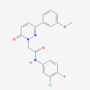 N-(3-chloro-4-fluorophenyl)-2-[3-(3-methoxyphenyl)-6-oxopyridazin-1(6H)-yl]acetamide