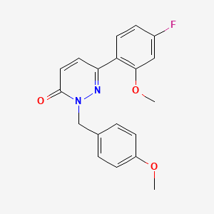 6-(4-fluoro-2-methoxyphenyl)-2-(4-methoxybenzyl)pyridazin-3(2H)-one