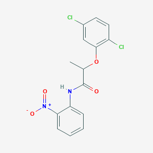 molecular formula C15H12Cl2N2O4 B450118 2-(2,5-dichlorophenoxy)-N-(2-nitrophenyl)propanamide 
