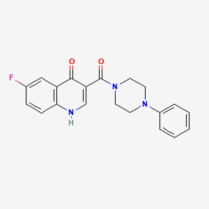 (6-Fluoro-4-hydroxyquinolin-3-yl)(4-phenylpiperazin-1-yl)methanone