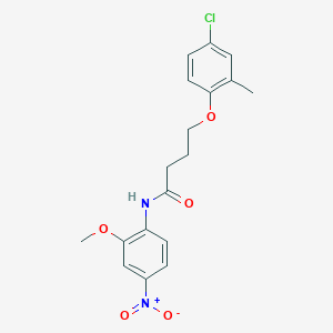 4-(4-chloro-2-methylphenoxy)-N-(2-methoxy-4-nitrophenyl)butanamide