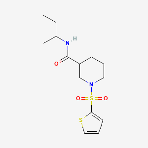 N-(sec-butyl)-1-(2-thienylsulfonyl)-3-piperidinecarboxamide