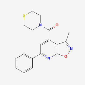 (3-Methyl-6-phenylisoxazolo[5,4-b]pyridin-4-yl)(1,4-thiazinan-4-yl)methanone