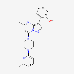 3-(2-Methoxyphenyl)-5-methyl-7-[4-(6-methylpyridin-2-yl)piperazin-1-yl]pyrazolo[1,5-a]pyrimidine