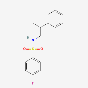 4-fluoro-N-(2-phenylpropyl)benzenesulfonamide