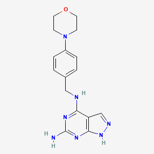 N~4~-[4-(4-morpholinyl)benzyl]-1H-pyrazolo[3,4-d]pyrimidine-4,6-diamine