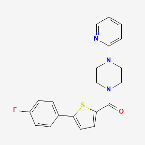 1-{[5-(4-fluorophenyl)-2-thienyl]carbonyl}-4-(2-pyridinyl)piperazine