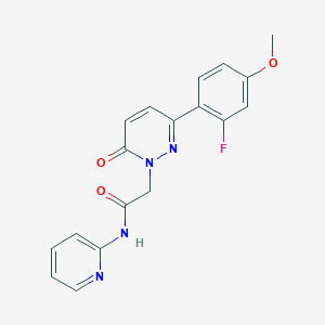 2-[3-(2-fluoro-4-methoxyphenyl)-6-oxopyridazin-1(6H)-yl]-N-(pyridin-2-yl)acetamide