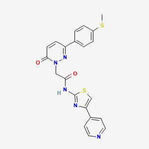 2-{3-[4-(methylsulfanyl)phenyl]-6-oxopyridazin-1(6H)-yl}-N-[(2Z)-4-(pyridin-4-yl)-1,3-thiazol-2(3H)-ylidene]acetamide