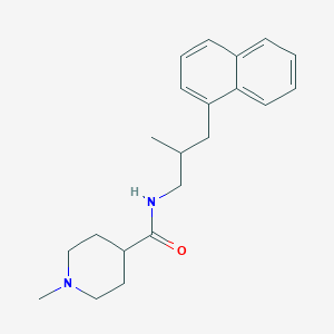 1-methyl-N-[2-methyl-3-(1-naphthyl)propyl]-4-piperidinecarboxamide