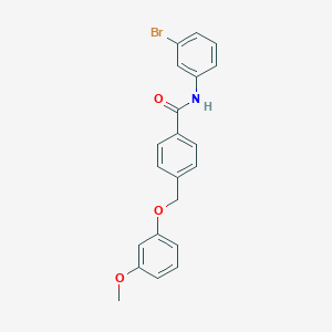 N-(3-bromophenyl)-4-[(3-methoxyphenoxy)methyl]benzamide