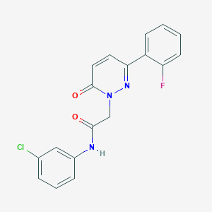 N-(3-chlorophenyl)-2-(3-(2-fluorophenyl)-6-oxopyridazin-1(6H)-yl)acetamide