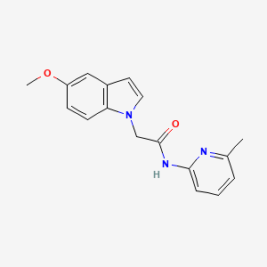 2-(5-methoxy-1H-indol-1-yl)-N-(6-methylpyridin-2-yl)acetamide